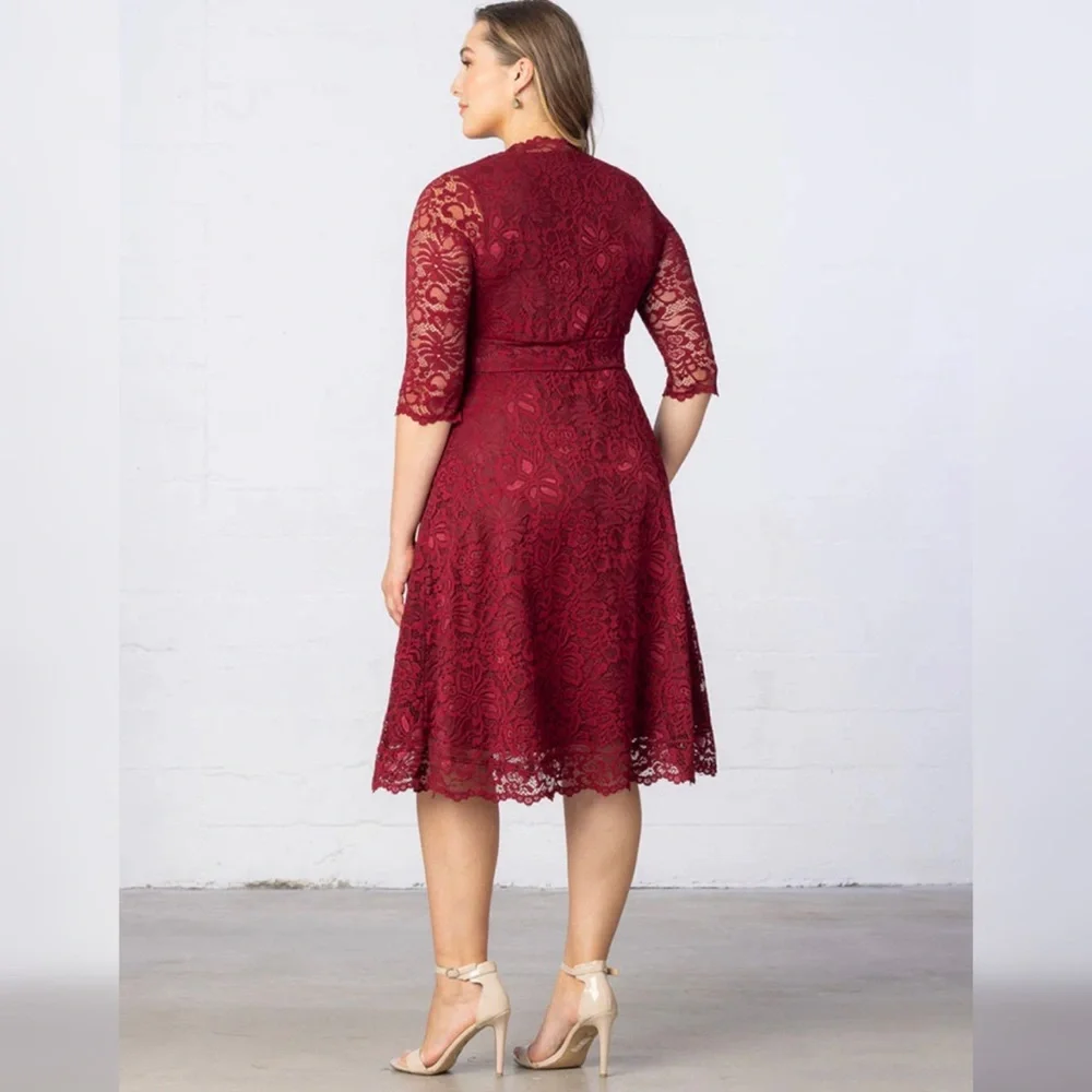 Kiyonna Mademoiselle lace cocktail dress